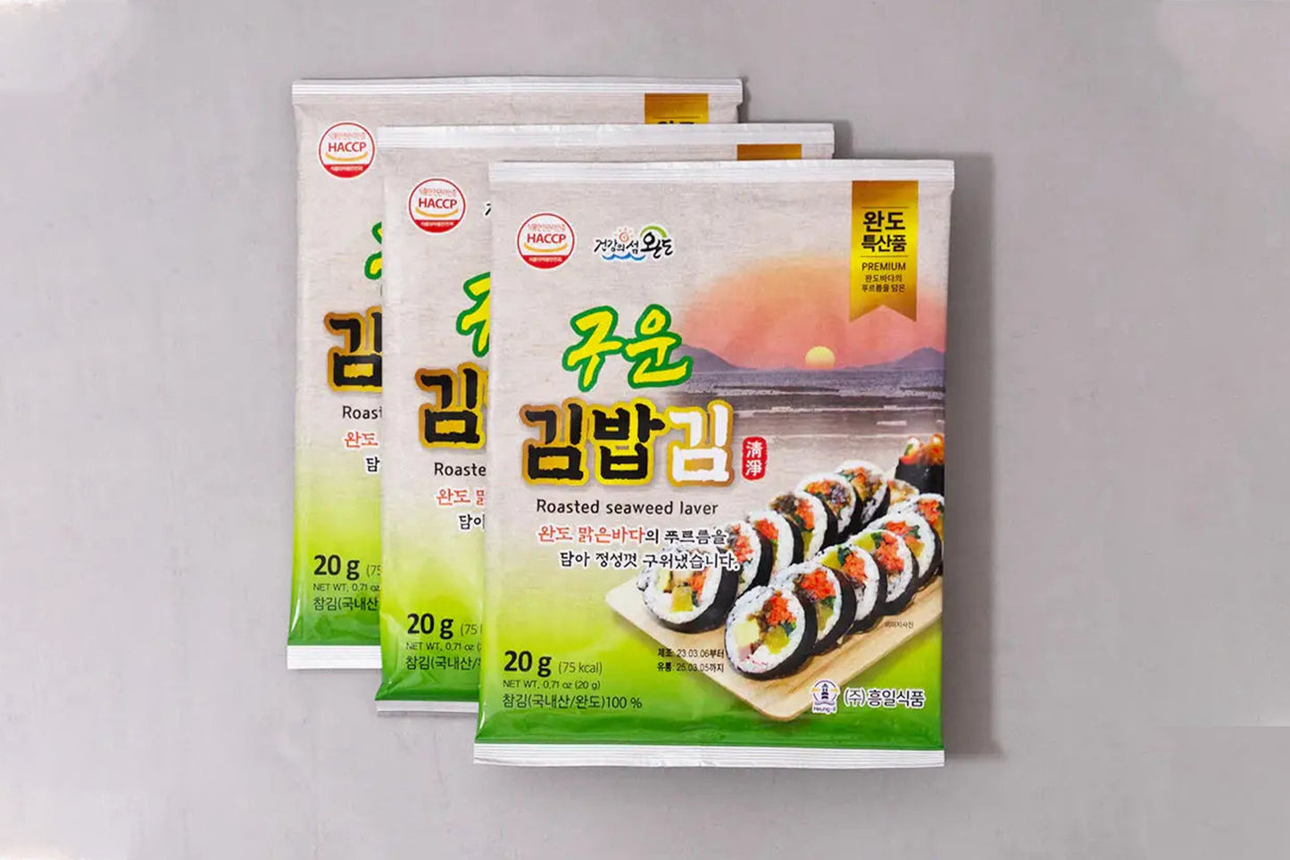 GIMBAP KIM ROASTED SEAWEED LAVER 20 GRAM PACK